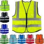 Personalized Breathable Mesh Reflective Adult Safety Vest for Comfort