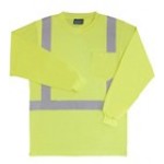 High Visibility Safety Long Sleeve Shirt, Printed with Logo