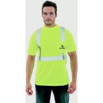 High Visibility Safety Short Sleeve Shirt, Printed with Logo