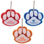 Logo Branded Paw Shaped Reflective Collar Tag