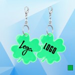 Personalized Clover Shaped Reflector w/Key Tag