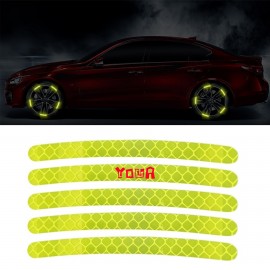 Logo Branded Reflective Rims Strips Stickers For Car Night Safety