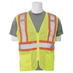 Safety Vest with Contrasting Trim with Logo