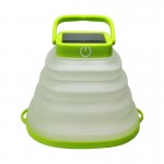 Collapsible Silicone LED solar Lantern with Logo