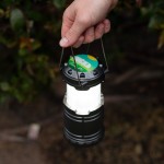 Lumens 2-in-1 Pop Up LED Flame Camping Lantern with Logo