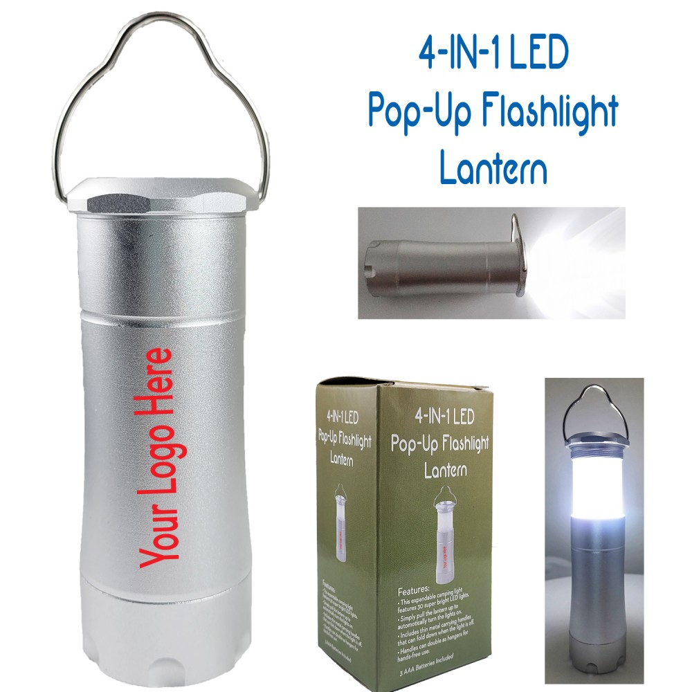 Customized 4-In-1 Pop-Up Lantern Flashlight