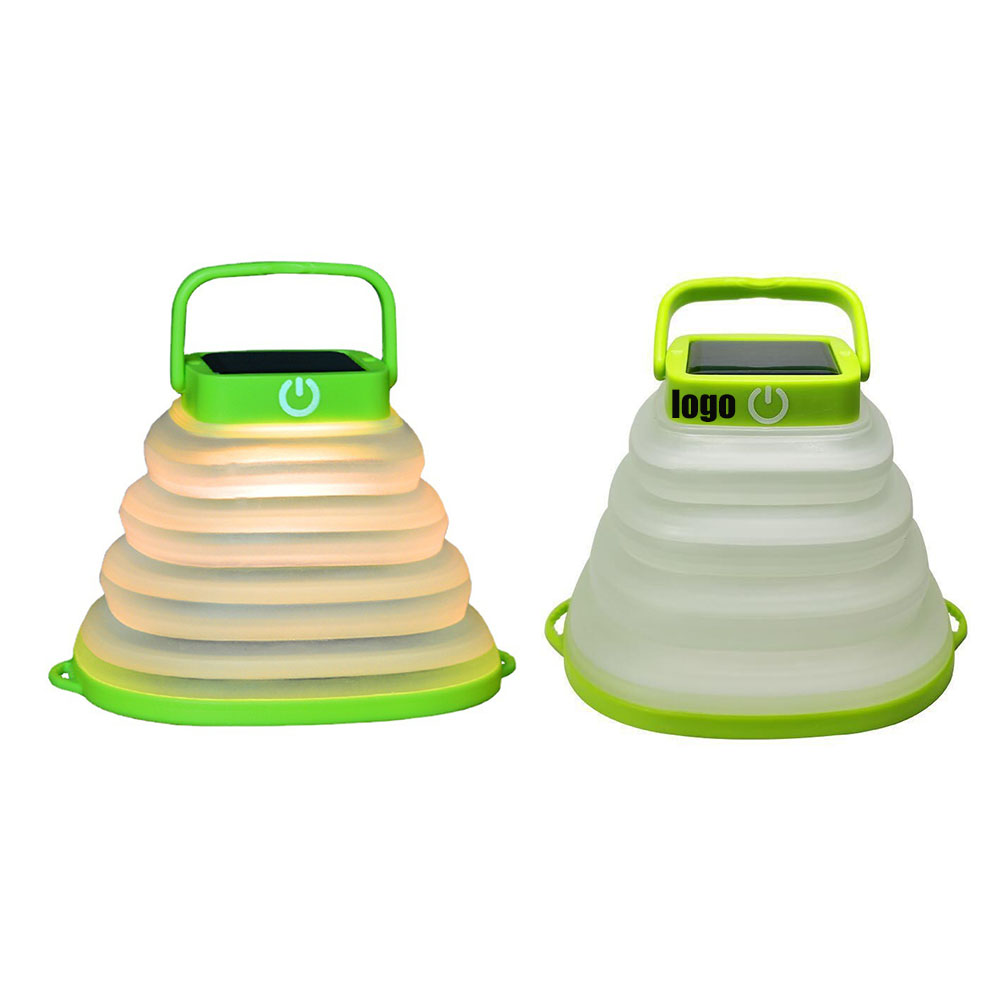 Collapsible Solar Lantern for Outdoor Use with Logo