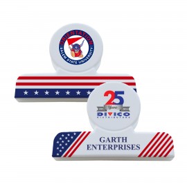 Customized Flag Design Round Bag Clip