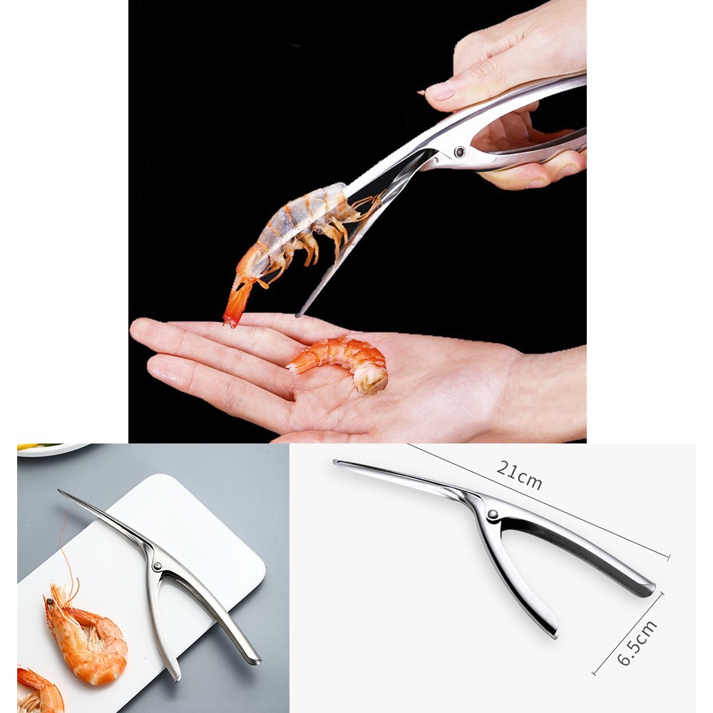 Logo Branded Stainless Steel Shrimp Peeling Tool