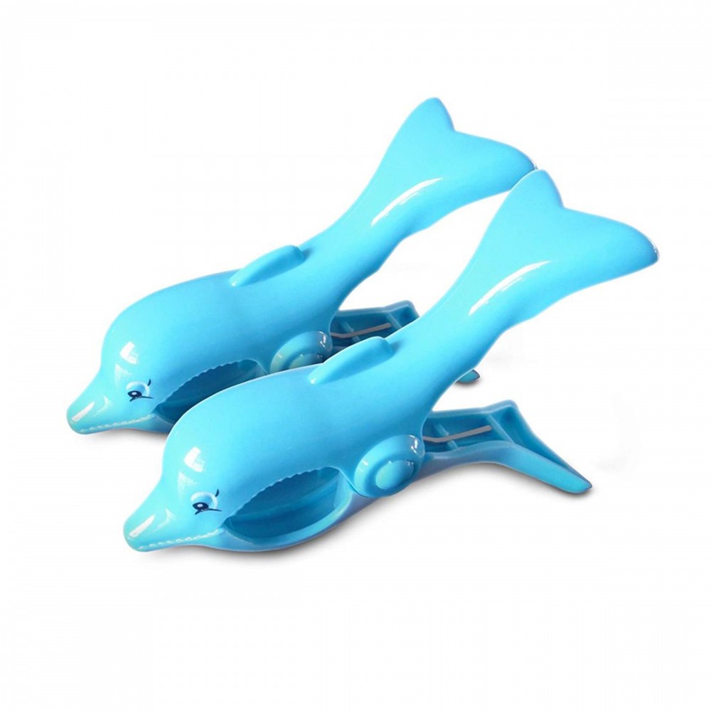 Personalized Dolphin Beach Towel Clips