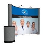 Custom 10' Curved ARISE Floor Display Kit (Mural with Fabric Ends)