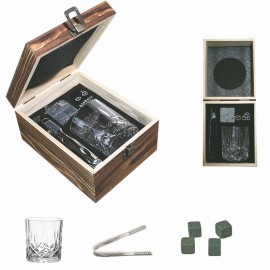 Whiskey Chilling Stones Gift Set with Logo