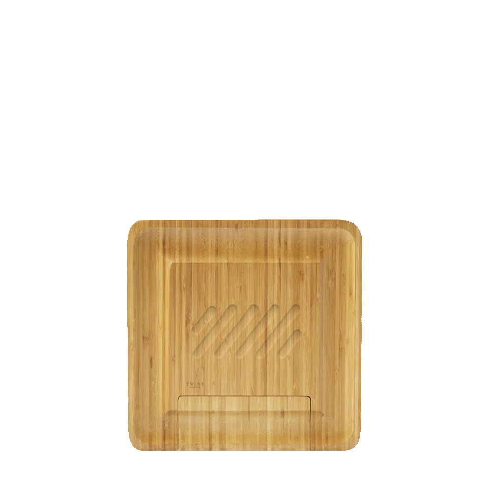 Personalized Twine Living Co Four Piece Bamboo Cheese Board and Knife Set