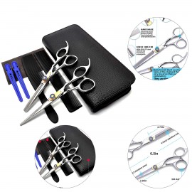 8 PCS Professional Hair Cutting Scissors Kit with Logo