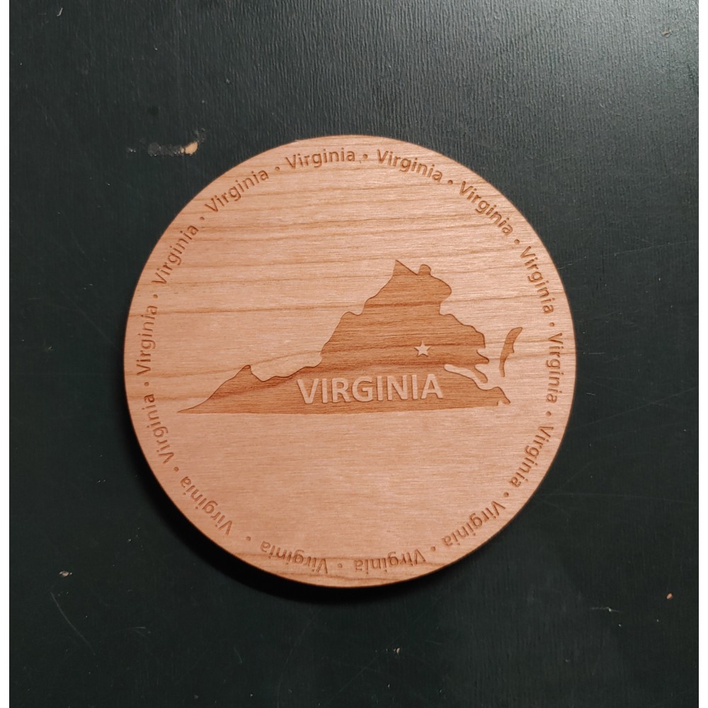 Customized 3.5" - Virginia Hardwood Coasters