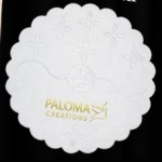 Scalloped Cellulose Coasted Logo Branded