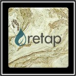 Logo Branded Faux Marble Printed Square Coaster