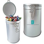 Air Tight Canister Tin Container - Empty Custom Imprinted