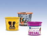 Logo Branded 8 oz-Reusable Clear Plastic Containers