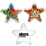 Custom Printed Star Shape Plastic Candy Container - Empty