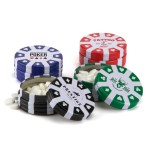Custom Printed Poker Chip Container w/Breath Mints