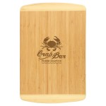 Promotional 18" x 12" Bamboo 2-Tone Cutting Board