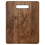 11 1/2" x 8 3/4" Walnut Cutting Board with Logo