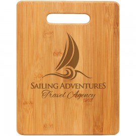 Promotional 11 1/2" x 8 3/4" Bamboo Rectangle Cutting Board