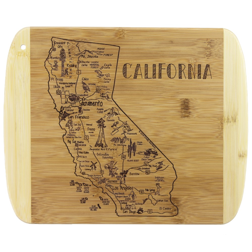 Personalized A Slice of Life California Serving & Cutting Board