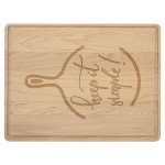 Customized 11 1/2" x 8 3/4" Maple Cutting Board with Drip Ring