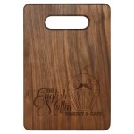 Customized 9" x 6" Walnut Cutting Board