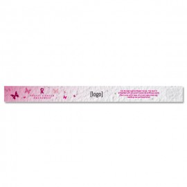 Seed Paper Breast Cancer Awareness Wristband - Style C Custom Imprinted