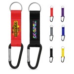 3/4" Keychain Lanyward With Carabiner Clip Logo Printed