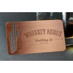 Custom Imprinted Copper Finish Metal Business Cards