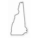 Custom New Hampshire State Shape Magnet - Full Color