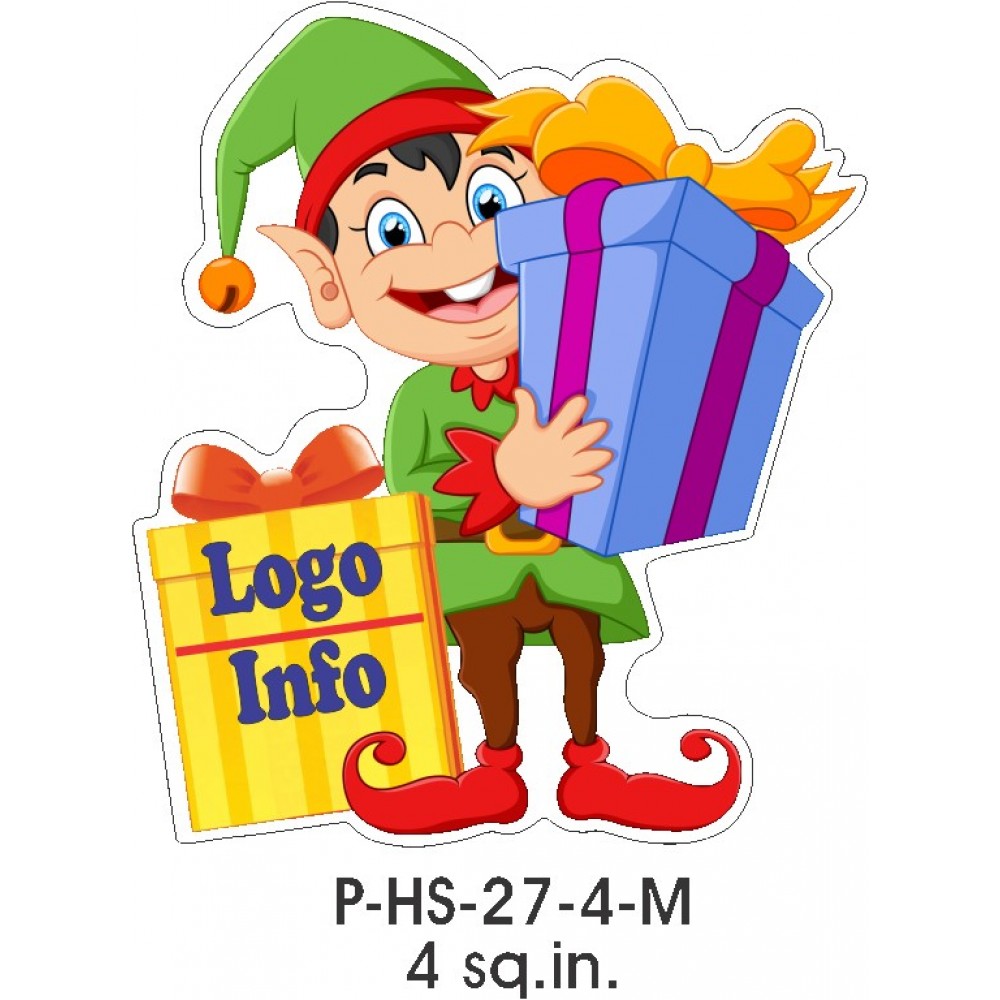 Elf Promotional Magnet (4 Square Inch) Logo Branded