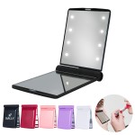 Custom Printed Pocket Folding Makeup Cosmetic Led Mirror