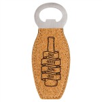 Custom Printed Cork Bottle Opener with Magnet, Laserable