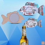 Custom Printed Clownfish Shaped Magnetic Bottle Opener