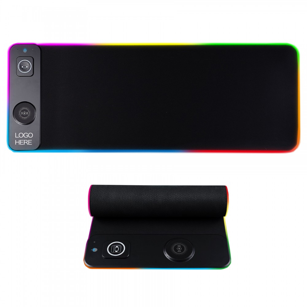 Personalized 10W 3 in 1 Wireless Charging RGB Gaming Mouse Pad