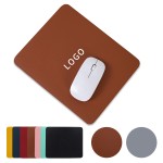 Square Double-Sided Leather Solid Color Mouse Pad with Logo