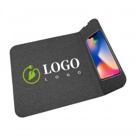 Custom 2 In 1 Mouse Pad With 15W Wireless Charger