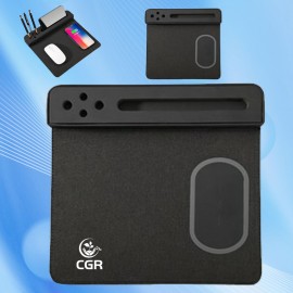 Mouse Pad with Integrated Wireless Charger with Logo