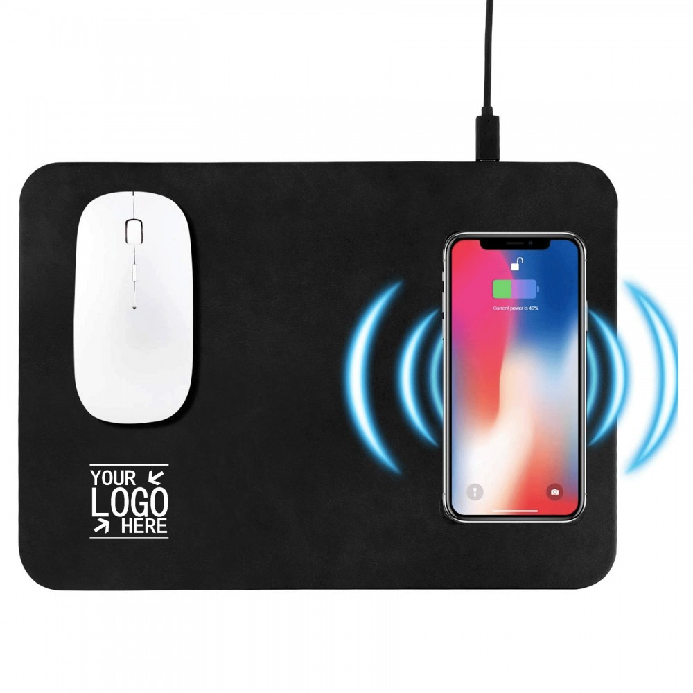 Promotional Mouse Pad With Wireless Charger