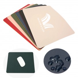 Waterproof Pu Leather Mouse Pad with Logo