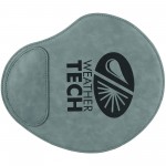 Gray Leatherette Mouse Pad (9" x 10.25") with Logo