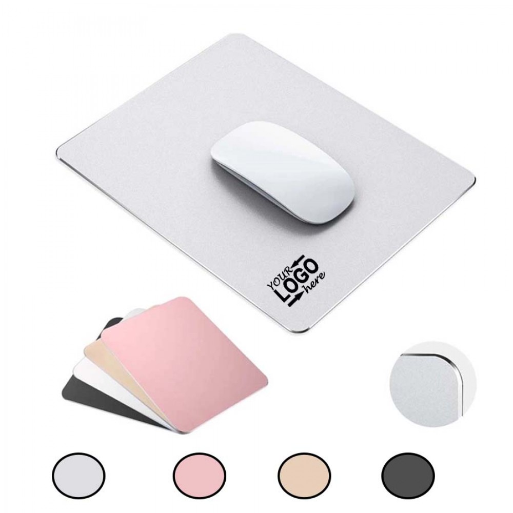 Logo Branded Practical Aluminum Alloy Mouse Pad