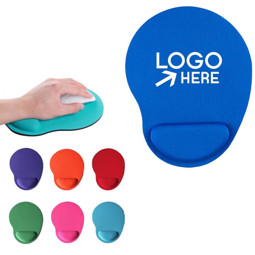 Memory Foam Mouse Wrist Pad with Logo