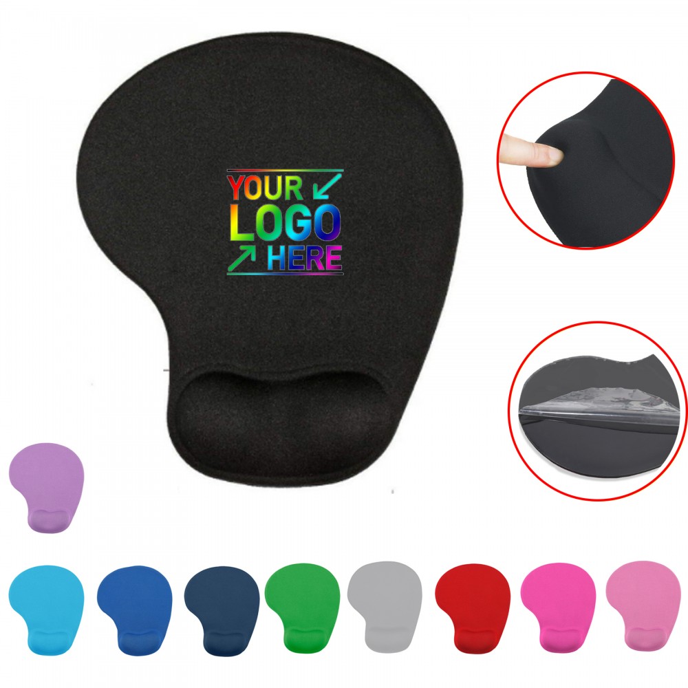 Custom Ergonomic Mouse pad with Gel Wrist Support Office Full-color