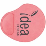 Pink Leatherette Mouse Pad (9" x 10.25") with Logo